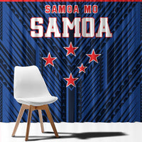Rugby Toa Samoa Window Curtain Samoa mo Samoa Island Warrior Pride LT9 - Polynesian Pride