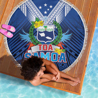 Rugby Toa Samoa Beach Blanket Samoa mo Samoa Strength in Tatau LT9 - Polynesian Pride
