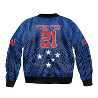 Custom Rugby Toa Samoa Bomber Jacket Samoa mo Samoa Strength in Tatau LT9 - Polynesian Pride