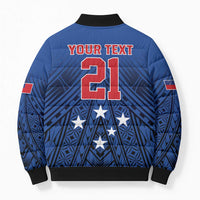 Custom Rugby Toa Samoa Bomber Puffer Jacket Samoa mo Samoa Strength in Tatau LT9 - Polynesian Pride