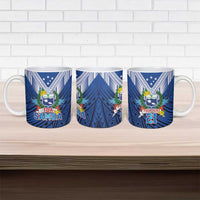Custom Rugby Toa Samoa Ceramic Mug Samoa mo Samoa Strength in Tatau LT9 - Polynesian Pride