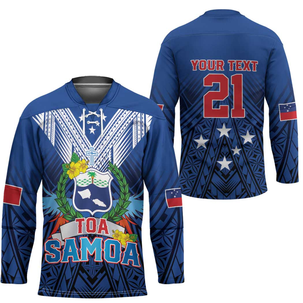 Custom Rugby Toa Samoa Hockey Jersey Samoa mo Samoa Strength in Tatau LT9 - Polynesian Pride