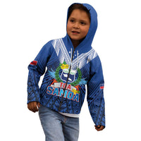 Custom Rugby Toa Samoa Kid Hoodie Samoa mo Samoa Strength in Tatau LT9 - Polynesian Pride