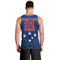 Custom Rugby Toa Samoa Men Tank Top Samoa mo Samoa Strength in Tatau LT9 - Polynesian Pride