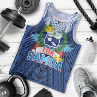 Custom Rugby Toa Samoa Men Tank Top Samoa mo Samoa Strength in Tatau LT9 - Polynesian Pride