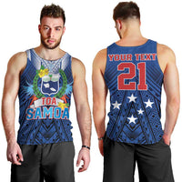 Custom Rugby Toa Samoa Men Tank Top Samoa mo Samoa Strength in Tatau LT9 - Polynesian Pride