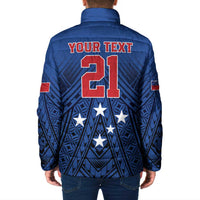 Custom Rugby Toa Samoa Padded Jacket Samoa mo Samoa Strength in Tatau LT9 - Polynesian Pride