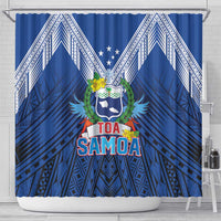 Rugby Toa Samoa Shower Curtain Samoa mo Samoa Strength in Tatau LT9 - Polynesian Pride