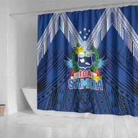 Rugby Toa Samoa Shower Curtain Samoa mo Samoa Strength in Tatau LT9 - Polynesian Pride