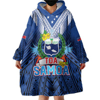 Custom Rugby Toa Samoa Wearable Blanket Hoodie Samoa mo Samoa Strength in Tatau LT9 - Polynesian Pride