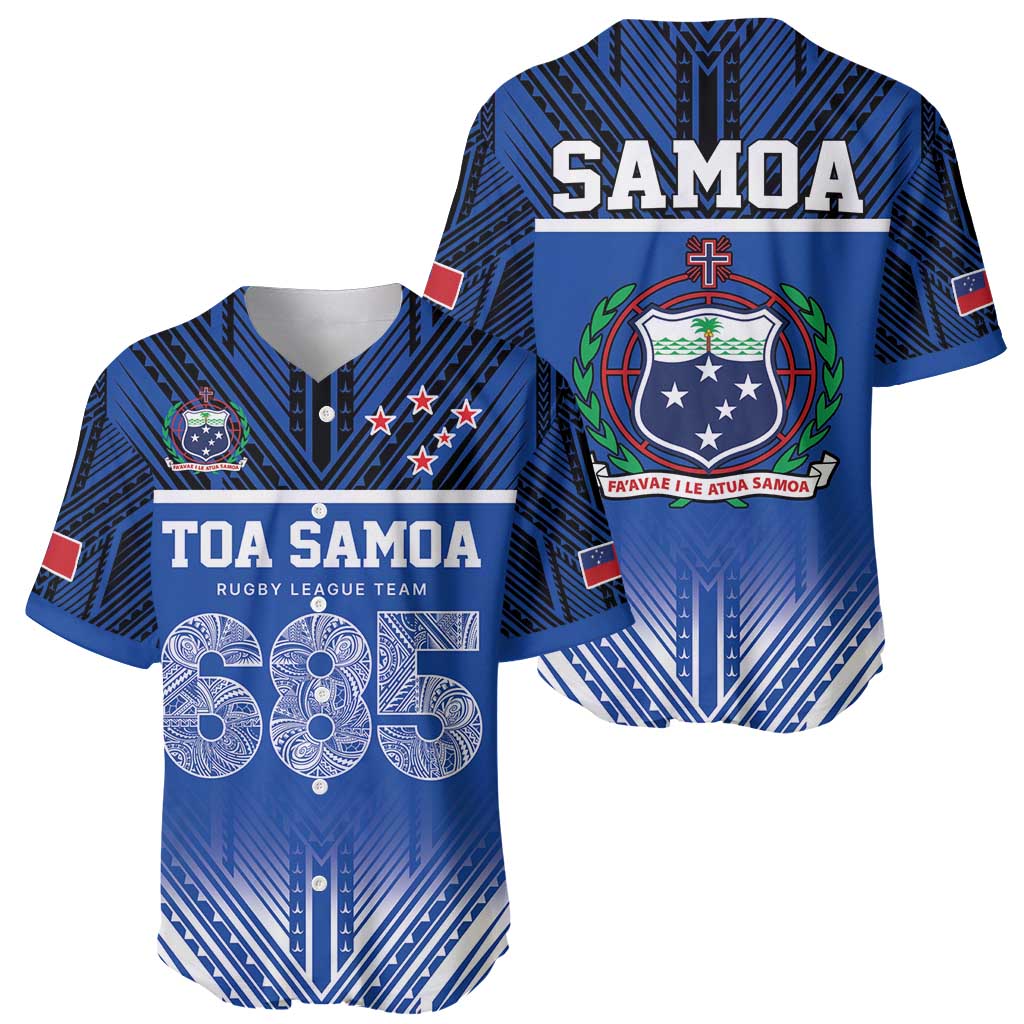 Toa Samoa 685 Baseball Jersey Uso Aso Uma For Life For Samoa LT9 - Polynesian Pride