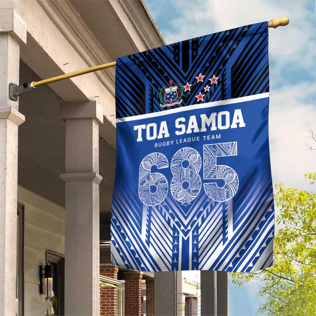 Toa Samoa 685 Garden Flag Uso Aso Uma For Life For Samoa LT9 House Flag Blue - Polynesian Pride