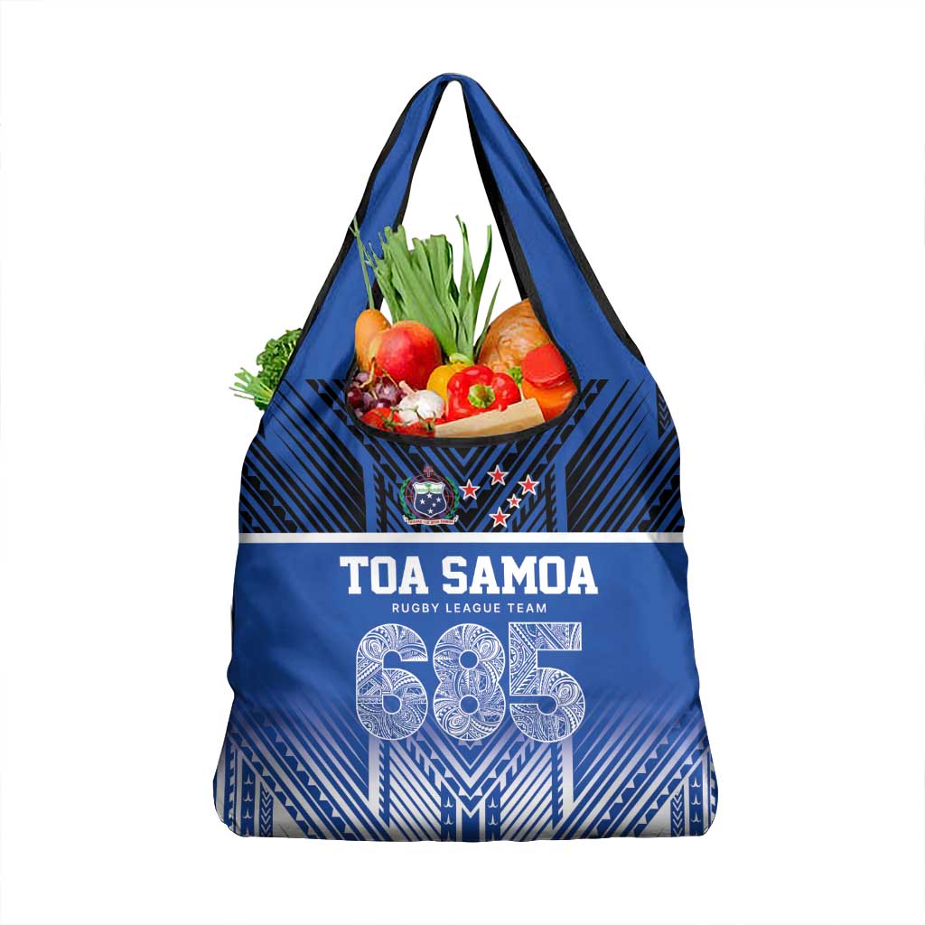 Toa Samoa 685 Grocery Bag Uso Aso Uma For Life For Samoa LT9 1-pack One Size Blue - Polynesian Pride
