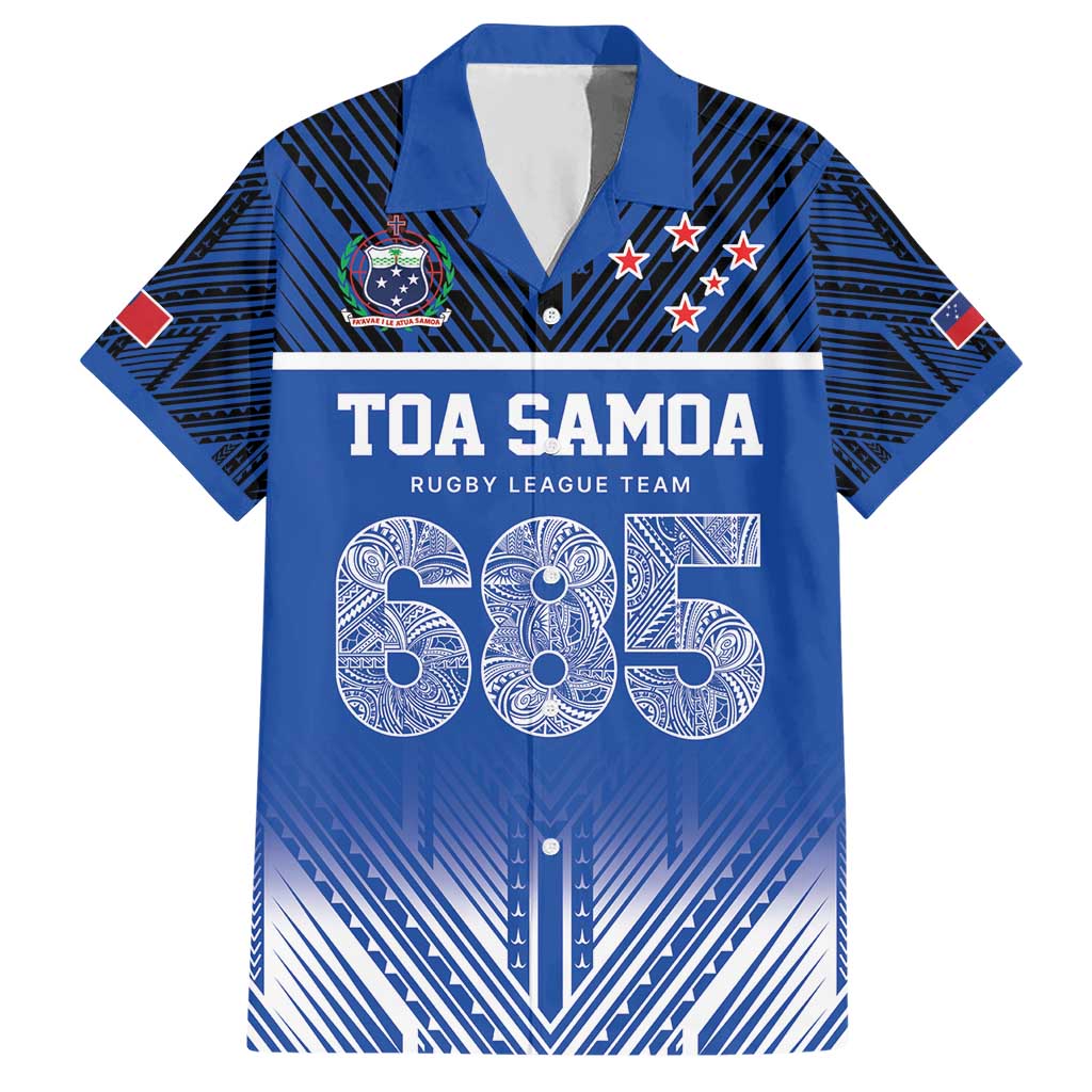 Toa Samoa 685 Hawaiian Shirt Uso Aso Uma For Life For Samoa LT9 Blue - Polynesian Pride