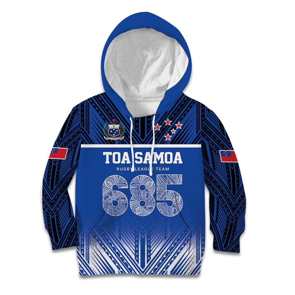 Toa Samoa 685 Kid Hoodie Uso Aso Uma For Life For Samoa LT9 Hoodie Blue - Polynesian Pride