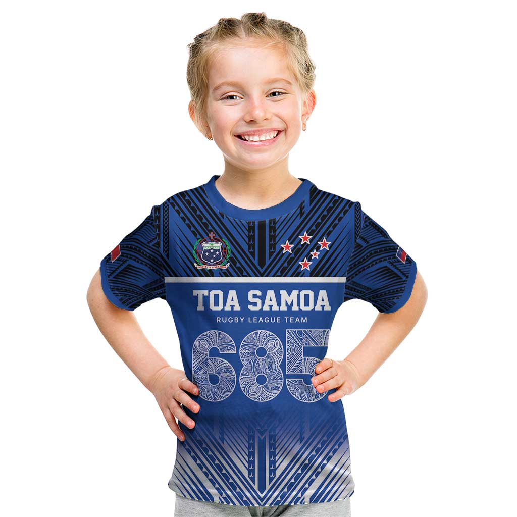 Toa Samoa 685 Kid T Shirt Uso Aso Uma For Life For Samoa LT9 Blue - Polynesian Pride
