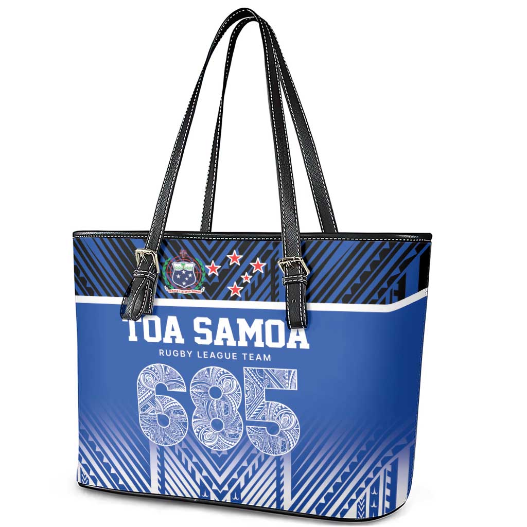 Toa Samoa 685 Leather Tote Bag Uso Aso Uma For Life For Samoa LT9 - Polynesian Pride