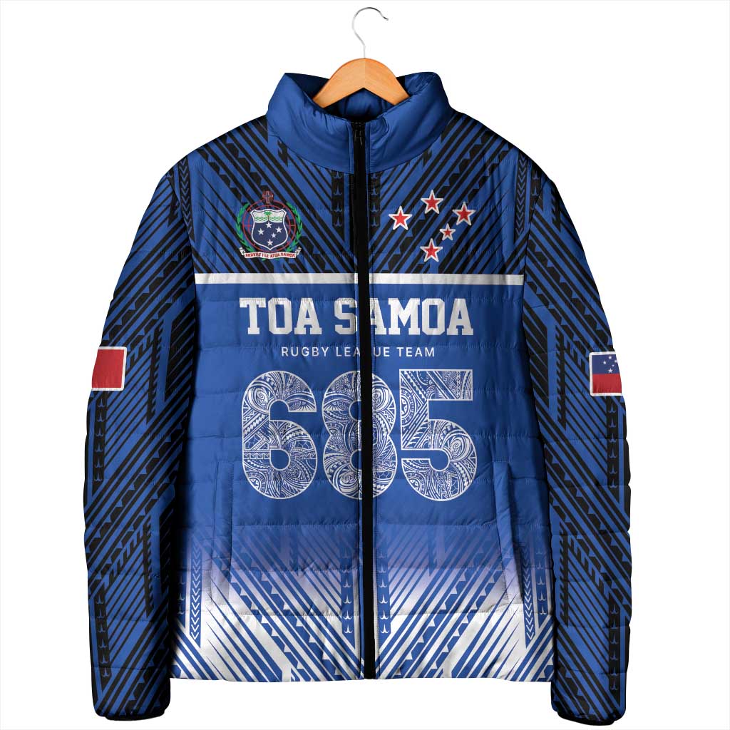 Toa Samoa 685 Padded Jacket Uso Aso Uma For Life For Samoa LT9 - Polynesian Pride