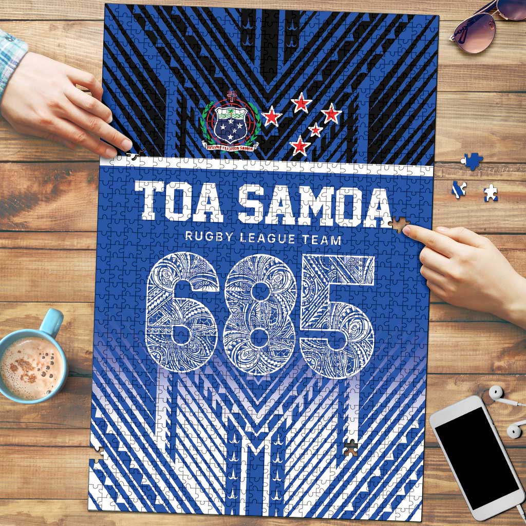Toa Samoa 685 Puzzle Uso Aso Uma For Life For Samoa LT9 Blue - Polynesian Pride