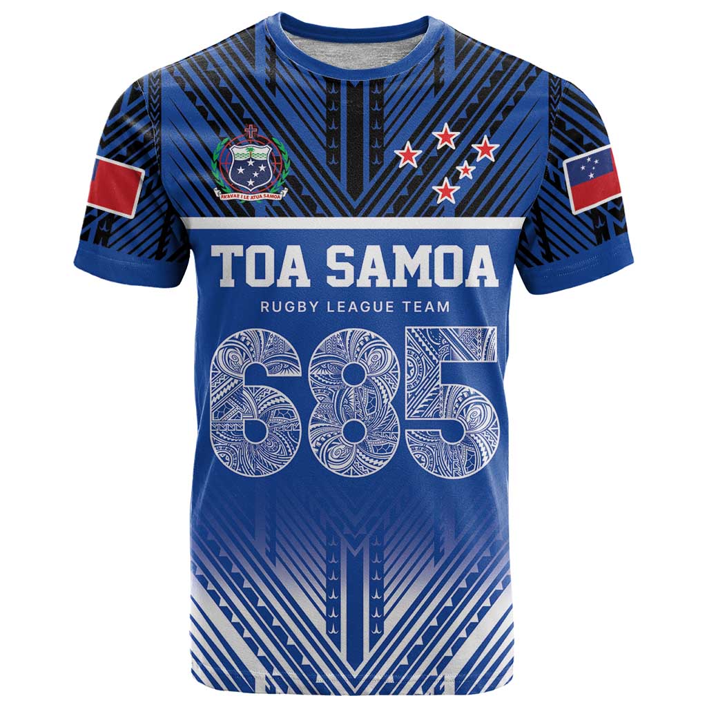 Toa Samoa 685 T Shirt Uso Aso Uma For Life For Samoa LT9 Blue - Polynesian Pride