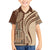 Samoa Siapo Arty Family Matching Short Sleeve Bodycon Dress and Hawaiian Shirt Brown Style LT9 Son's Shirt Brown - Polynesian Pride