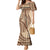 Samoa Siapo Arty Mermaid Dress Brown Style LT9 Women Brown - Polynesian Pride