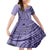 Samoa Siapo Arty Family Matching Short Sleeve Bodycon Dress and Hawaiian Shirt Purple Style LT9 Daughter's Dress Purple - Polynesian Pride