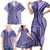 Samoa Siapo Arty Family Matching Short Sleeve Bodycon Dress and Hawaiian Shirt Purple Style LT9 - Polynesian Pride