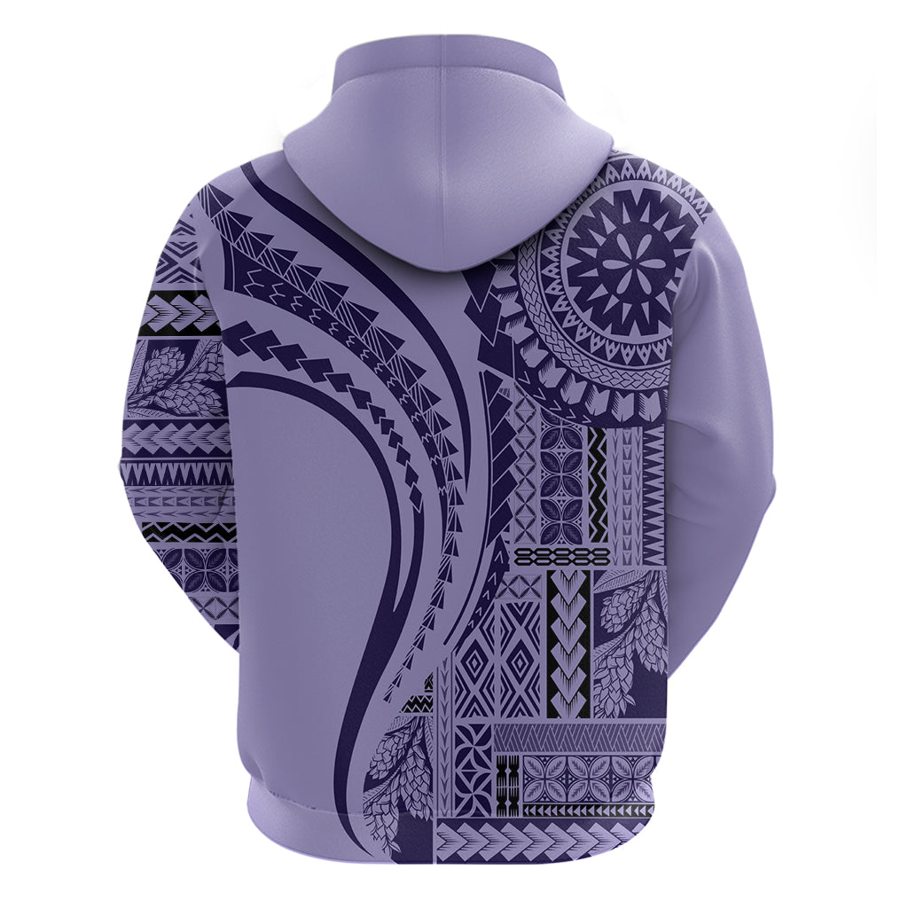 Samoa Siapo Arty Hoodie Purple Style LT9 - Polynesian Pride