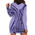 Samoa Siapo Arty Hoodie Dress Purple Style LT9 - Polynesian Pride