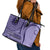 Samoa Siapo Arty Leather Tote Bag Purple Style LT9 - Polynesian Pride