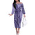 Samoa Siapo Arty Off The Shoulder Long Sleeve Dress Purple Style LT9 Women Purple - Polynesian Pride