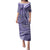 Samoa Siapo Arty Puletasi Purple Style LT9 Long Dress Purple - Polynesian Pride