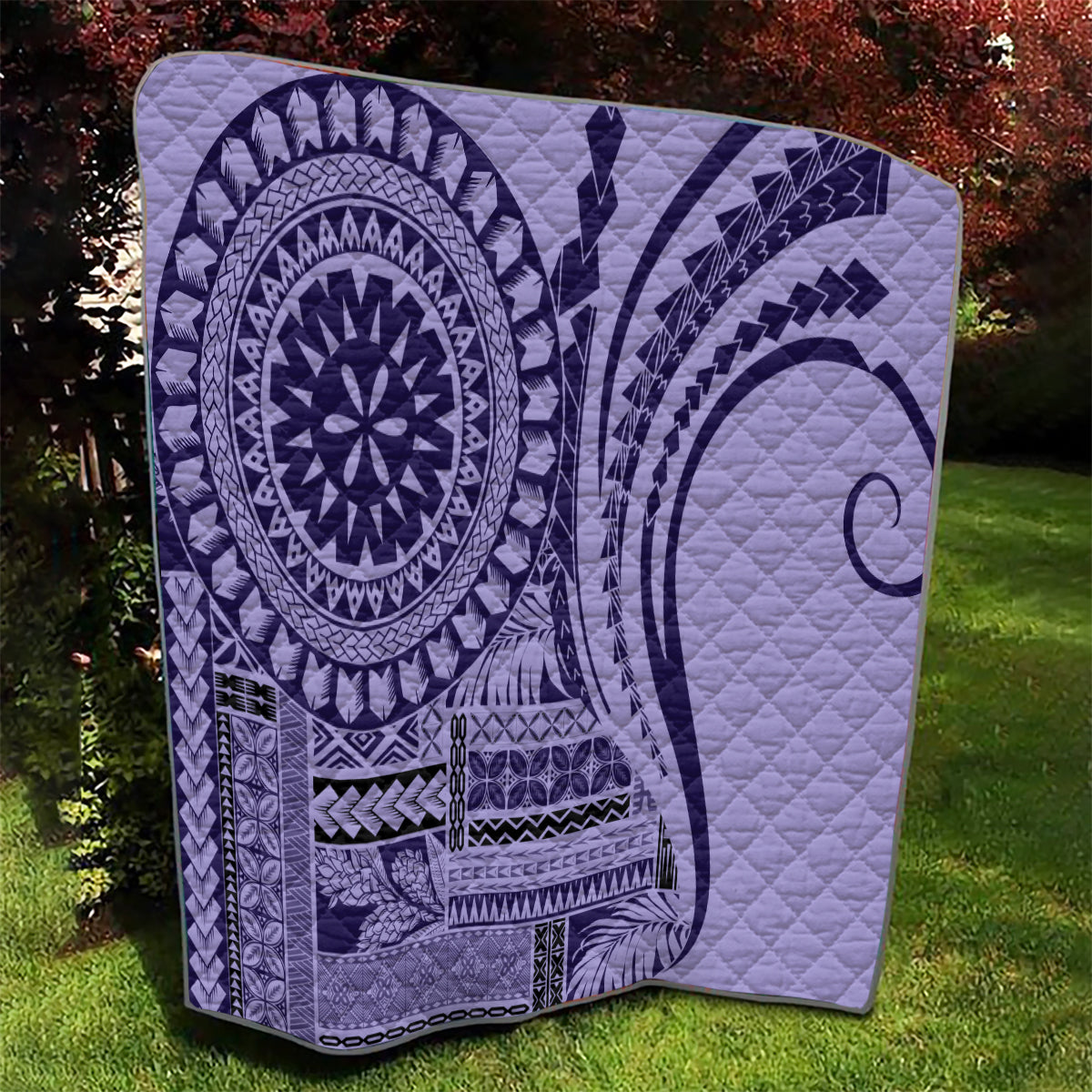 Samoa Siapo Arty Quilt Purple Style LT9 - Polynesian Pride