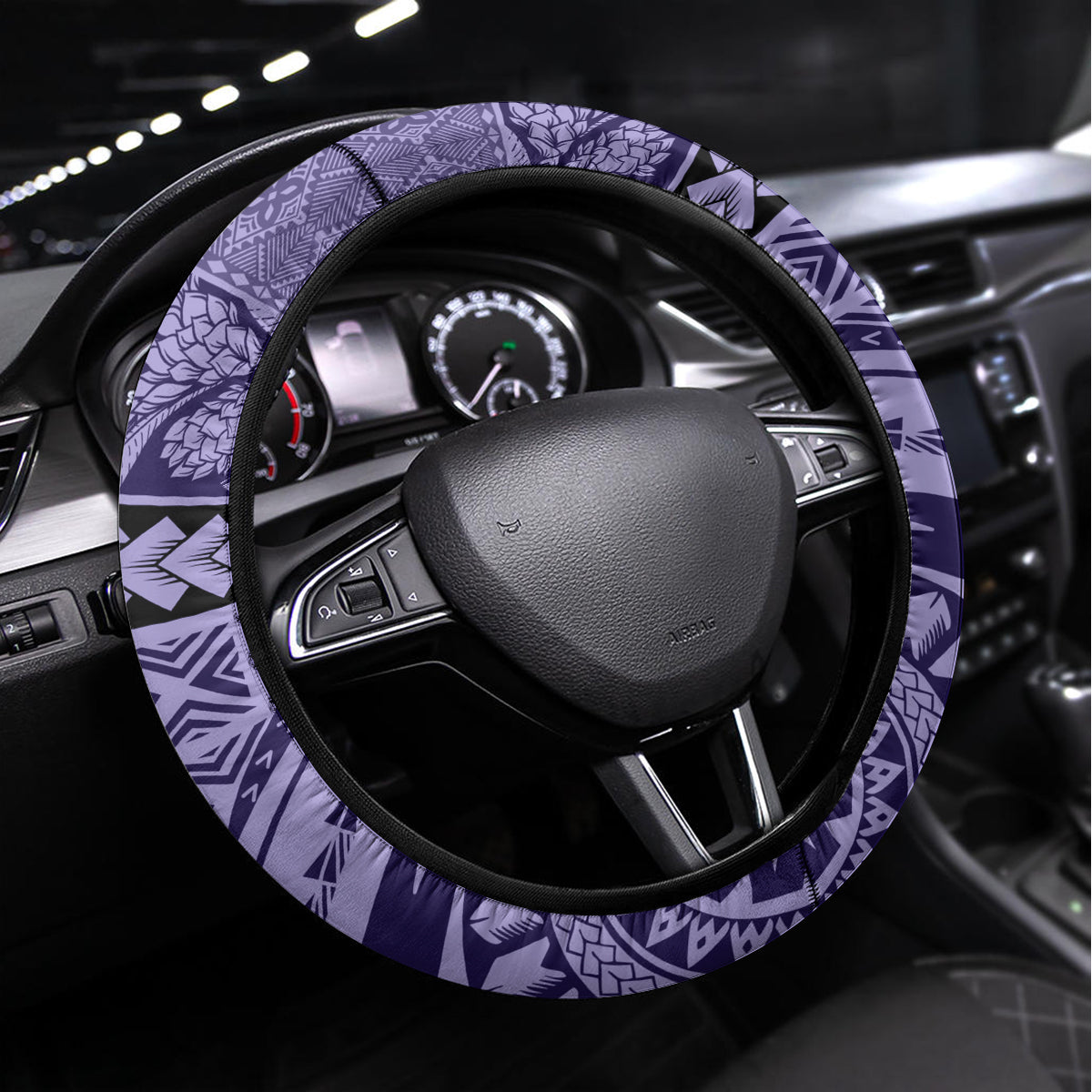 Samoa Siapo Arty Steering Wheel Cover Purple Style