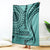 Samoa Siapo Arty Blanket Turquoise Style LT9 Turquoise - Polynesian Pride