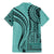 Samoa Siapo Arty Family Matching Mermaid Dress and Hawaiian Shirt Turquoise Style LT9 - Polynesian Pride