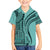 Samoa Siapo Arty Family Matching Off Shoulder Short Dress and Hawaiian Shirt Turquoise Style LT9 Son's Shirt Turquoise - Polynesian Pride