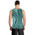 Samoa Siapo Arty Men Tank Top Turquoise Style LT9 - Polynesian Pride