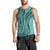 Samoa Siapo Arty Men Tank Top Turquoise Style LT9 - Polynesian Pride