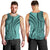 Samoa Siapo Arty Men Tank Top Turquoise Style LT9 - Polynesian Pride