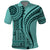 Samoa Siapo Arty Polo Shirt Turquoise Style LT9 Turquoise - Polynesian Pride