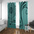 Samoa Siapo Arty Window Curtain Turquoise Style LT9 With Grommets Turquoise - Polynesian Pride