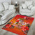 Personalised Wishes in Tahitian Christmas Area Rug French Polynesia Santa Beach LT9 - Polynesian Pride