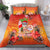 Personalised Wishes in Tahitian Christmas Bedding Set French Polynesia Santa Beach LT9 - Polynesian Pride