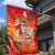 Personalised Wishes in Tahitian Christmas Garden Flag French Polynesia Santa Beach LT9 - Polynesian Pride