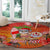 Personalised Wishes in Tahitian Christmas Round Carpet French Polynesia Santa Beach LT9 - Polynesian Pride