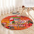 Personalised Wishes in Tahitian Christmas Round Carpet French Polynesia Santa Beach LT9 - Polynesian Pride