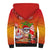 Personalised Wishes in Tahitian Christmas Sherpa Hoodie French Polynesia Santa Beach LT9 - Polynesian Pride