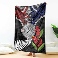 Aotearoa and Samoa Mo Te Tiriti Blanket Tangata Moana Stand with Tangata Whenua LT9 - Polynesian Pride